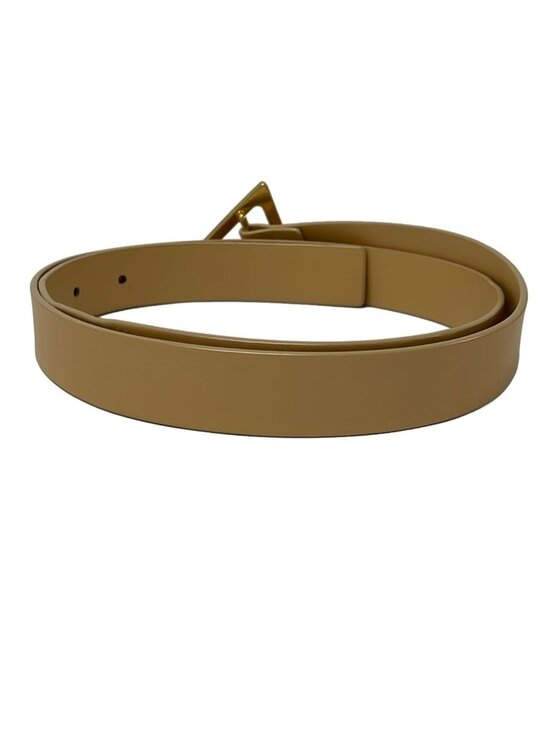 Bottega Veneta Belt 85 cm Beige Gold Leather